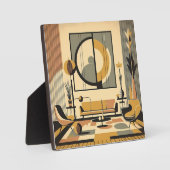 Mid Century Interior Design Autumn Hues Livingroom フォトプラーク (正面)