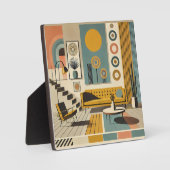 Mid Century Interior Design Desert Livingroom フォトプラーク (正面)