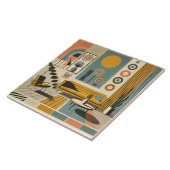 Mid Century Interior Design Dessert Livingroom タイル (側面)