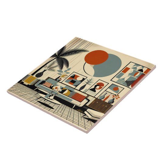 Mid Century Interior Design Eclipse Livingroom タイル (側面)