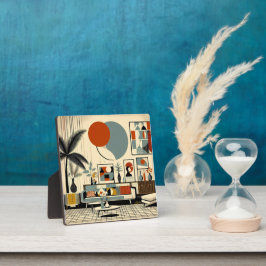 Mid Century Interior Design Eclipse Livingroom フォトプラーク