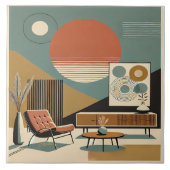 Mid Century Interior Design Sunrise Livingroom タイル (正面)