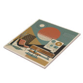 Mid Century Interior Design Sunrise Livingroom タイル (側面)