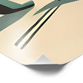 Mid Century Interior Design Sunrise Livingroom フォトプリント (角)