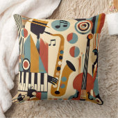 Mid Century Jazz Age Modern Minimalist Trio クッション (ブランケット)