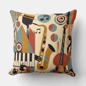 Mid Century Jazz Age Modern Minimalist Trio クッション (正面)