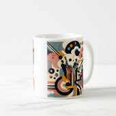 Mid Century Jazz Age Psychedelic Trio コーヒーマグカップ (正面右)