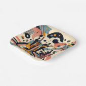 Mid Century Jazz Age Psychedelic Trio ペーパープレート (傾斜あり)