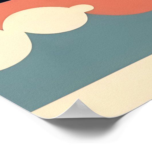 Mid Century Jazz Age Psychedelic Trio ポスター (角)