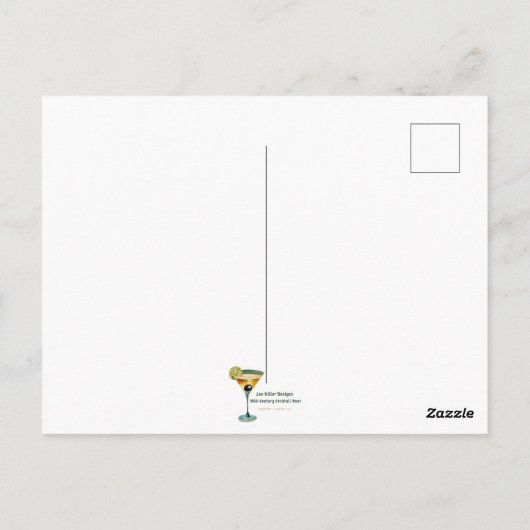 Mid Century Jazz Age Psychedelic Trio ポストカード (裏面)