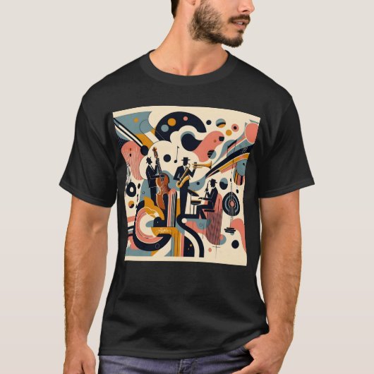 Mid Century Jazz Age Psychedelic Trio Tシャツ (正面)