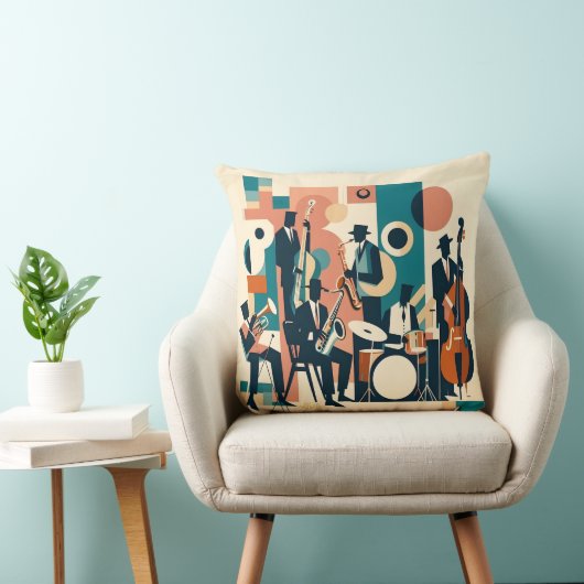 Mid Century Jazz Age Sextet クッション (椅子)