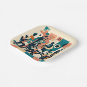 Mid Century Jazz Age Sextet ペーパープレート (傾斜あり)