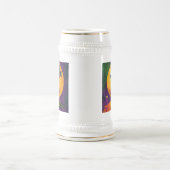 Mid Century Mardi Gras Sunset Fleur De Lis Martini ビールジョッキ (中央)