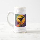 Mid Century Mardi Gras Sunset Fleur De Lis Martini ビールジョッキ (左)