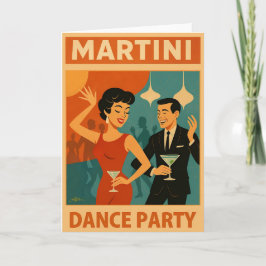 Mid Century Martini Dance Party カード