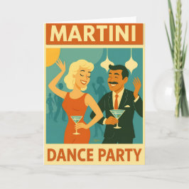 Mid Century Martini Dance Party カード