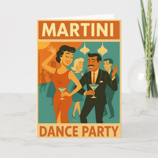 Mid Century Martini Dance Party カード (正面)