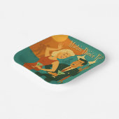 Mid Century Martini Dance Party ペーパープレート (傾斜あり)