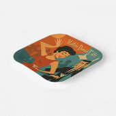 Mid Century Martini Dance Party ペーパープレート (傾斜あり)