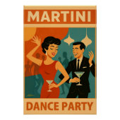 Mid Century Martini Dance Party ポスター (正面)