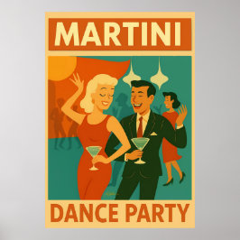 Mid Century Martini Dance Party ポスター