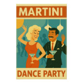 Mid Century Martini Dance Party ポスター (正面)