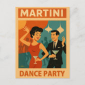 Mid Century Martini Dance Party ポストカード (正面)
