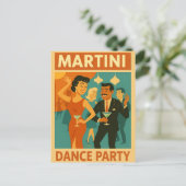 Mid Century Martini Dance Party ポストカード (スタンド正面)