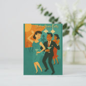 Mid Century Martini Dance Party ポストカード (スタンド正面)