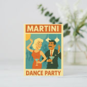 Mid Century Martini Dance Party ポストカード (スタンド正面)