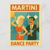 Mid Century Martini Dance Party ポストカード (正面)