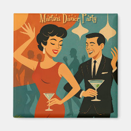 Mid Century Martini Dance Party マグネット