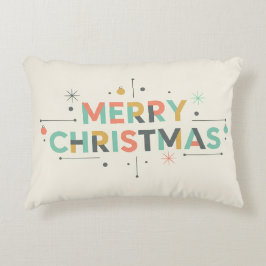 Mid-Century Merry Christmas – Retro Style アクセントクッション