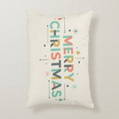Mid-Century Merry Christmas – Retro Style アクセントクッション (正面(垂直))
