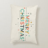 Mid-Century Merry Christmas – Retro Style アクセントクッション (裏面(縦))