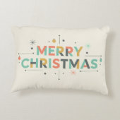 Mid-Century Merry Christmas – Retro Style アクセントクッション (裏面)