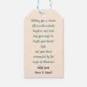 Mid-Century Merry Christmas – Retro Style ギフトタグ (裏面)