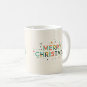 Mid-Century Merry Christmas – Retro Style コーヒーマグカップ (正面右)