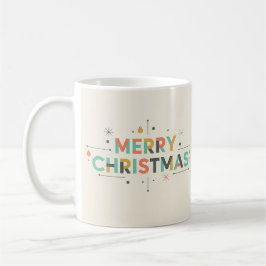 Mid-Century Merry Christmas – Retro Style コーヒーマグカップ