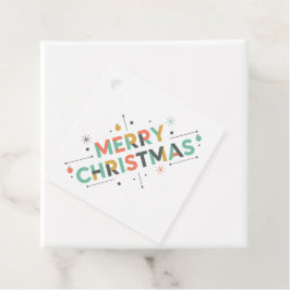 Mid-Century Merry Christmas – Retro Style フェイバータグ