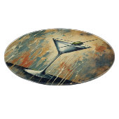 Mid Century Mixed Media Martini Art カッティングボード (角)