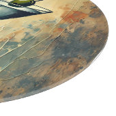 Mid Century Mixed Media Martini Art カッティングボード (角)