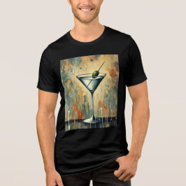 Mid Century Mixed Media Martini Art トライブレンドＴシャツ