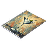 Mid Century Mixed Media Martini Art ノートブック (左側)