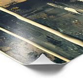 Mid Century Mixed Media Martini Art フォトプリント (角)