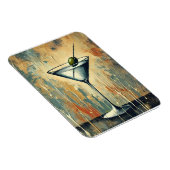 Mid Century Mixed Media Martini Art マグネット (右側)