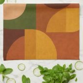 Mid-Century Modern Abstract Composition キッチンタオル (折り畳み)