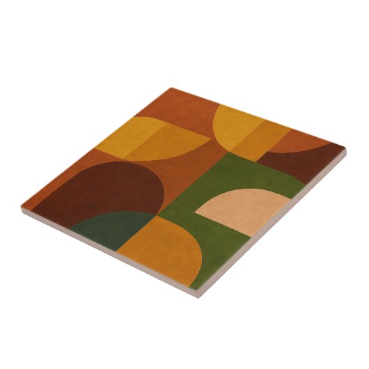 Mid-Century Modern Abstract Composition タイル (側面)