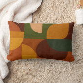 Mid-Century Modern Abstract Composition ランバークッション (ブランケット)